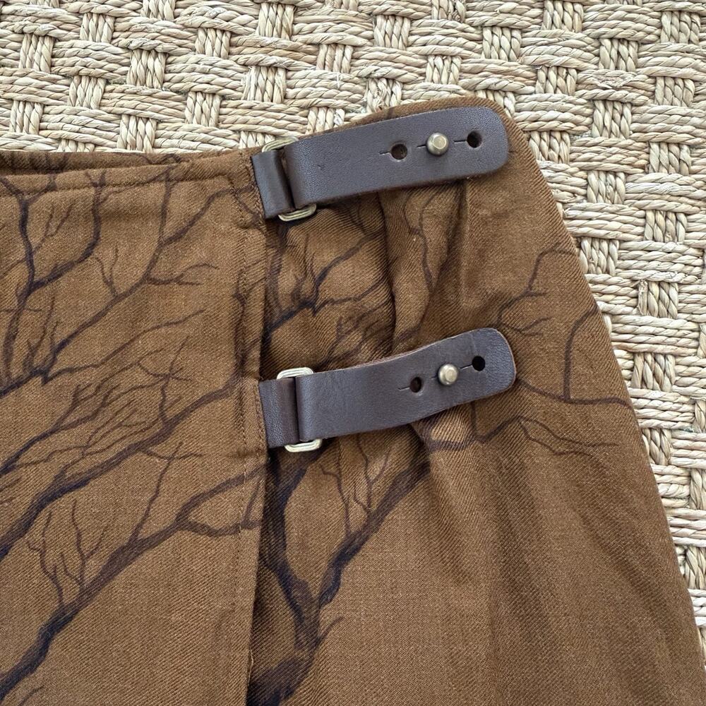 Vintage Lauren Ralph Lauren Wool Blend Midi Skirt Equestrian Fox Hunt Sz 22 - Picture 7 of 16